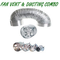 HYDROPONICS VENTILATION COMBO - 6 INCH VENT FAN + 6" DUCTING FOR GROW TENT