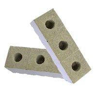 PREMIUM GRODAN WRAPPED ROCKWOOL CUBES 75MM x 75MM WITH HOLE ROCK WOOL