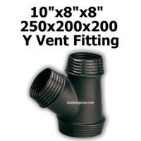 10"X8"x8" 250X200X200 Y DUCTING PIECE JOINER AIR COOLING VENTILATION FAN DUCT