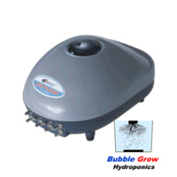 EIGHT 8 AIR PUMP 1200L/H 16W FOR FISH TANK AQUARIUMS OR HYDROPONICS OUTLETS