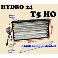 T5 4X24W 6400K (GROW) FLURO LIGHT + SERIAL PORT PROPOGATION HYDROPONIC LAMP
