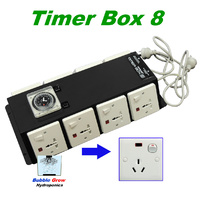 TIMER BOX 8 WITH 8 OUTPUTS 8X600W INDUSTRIAL HYDROPONICS FOR GROW TENT FAN ROOM