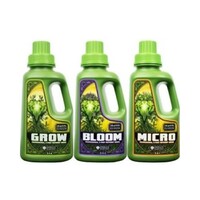 EMERALD HARVEST GROW MICRO BLOOM 0.95L HYDROPONIC NUTRIENTS 3 PART LIKE FLORA