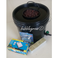 Bubble Grow 1 SHOT Hydroponic Bubbleponic DWC Plant Growing Kit System Bubbler