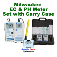 MILWAUKEE PH MW 100  & EC MW 302 TESTER METER SET WITH CARRY CASE