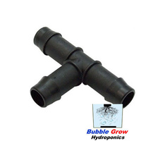 25 X PACK 19MM BARBED TEE T HOLMAN WATER PIPE PLASTIC FITTINGS