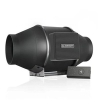 AC Infinity Cloudline S4 Quiet Inline Duct Fan System with Speed Controller