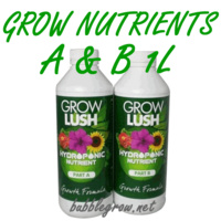 GROWLUSH HYDROPONICS GROW PART A&B 1L NUTRIENT