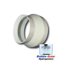 REVERSIBLE WHITE 6" (150MM) - 5" (125MM) DUCTING REDUCER CONNECTOR FOR DUCTING TENT ROOM