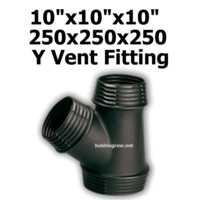 10"X10"x10" 250X250X250 Y DUCTING PIECE JOINER AIR COOLING VENTILATION FAN DUCT