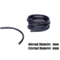 HIGH QUALITY 4mm X 10M BLACK SOFT HYDROPONIC OR IRRIGATION HOSE PIPE