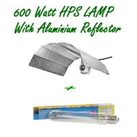 600W HPS HIGH PRESSURE SODIUM HYDROPONIC GROW TENT LAMP AND ALUMINUM REFLECTOR