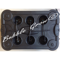 BUBBLE GROW 6 TOP FEED DRIP HYDROPONICS SYSTEM NFT DWC PLANT HERB GROWING KIT 