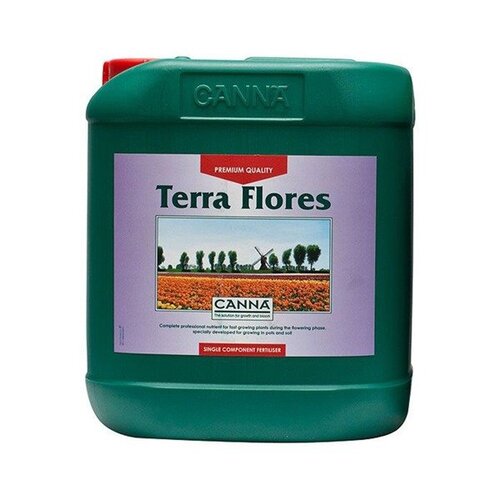 CANNA TERRA FLORES 5L HYDROPONIC FLOWER BLOOM NUTRIENTS FRESH NEW AND IN DATE