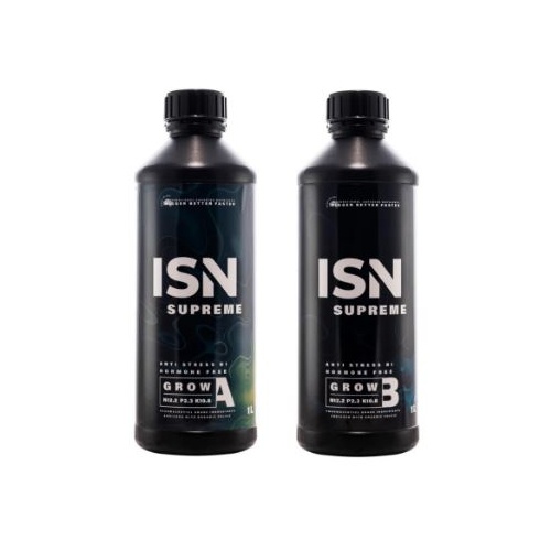 ISN NURTIENTS GROW A&B 1L SET HYDROPONIC GROWING NUTRIENT
