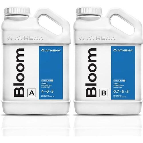 ATHENA BLENDED BLOOM A&B 3.78L 1 GALLON SET HYDROPONIC NUTRIENTS FLOWER PLANTS