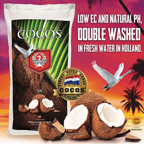 HOUSE & GARDEN COCOS COIR 50L HIGH QUALITY GROWING MEDIUM GROWING PLANTS