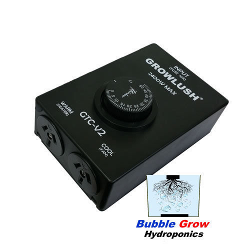 DUAL THERMAL FAN CONTROLLER TEMPERATURE THERMO HYDROPONIC SYSTEM FOR GROW TENT 