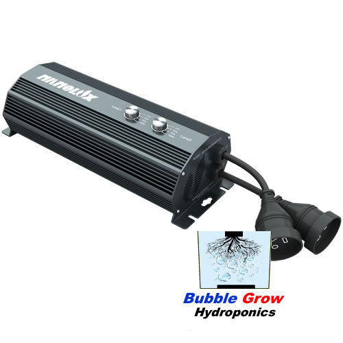 NANOLUX DUAL 2 X 600W BALLAST FAN COOLED HPS+MH DIGITAL DIMABLE & SWITCHABLE