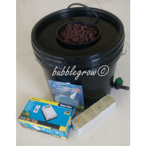 Bubble Grow 1 SHOT Hydroponic Bubbleponic DWC Plant Growing Kit System Bubbler