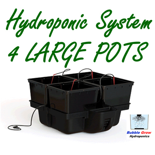PLATINIUM HYDRO PRO 60 4 LARGE POT DRIP HYDROPONIC SYSTEM + WATER PUMP KIT