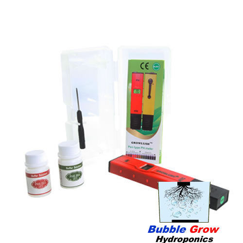 HIGH QUALITY GROWLUSH PH METER WITH BUFFER for Hydroponics and Aquarium