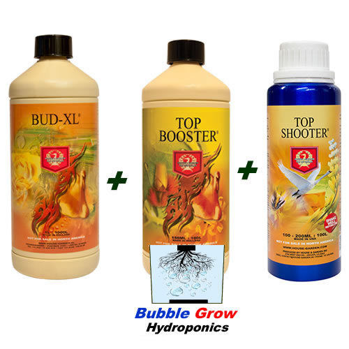 HOUSE & GARDEN BUD XL TOP BOOSTER TOP 1L SHOOTER 500ML 4 LARGE AND BIG BUD SET