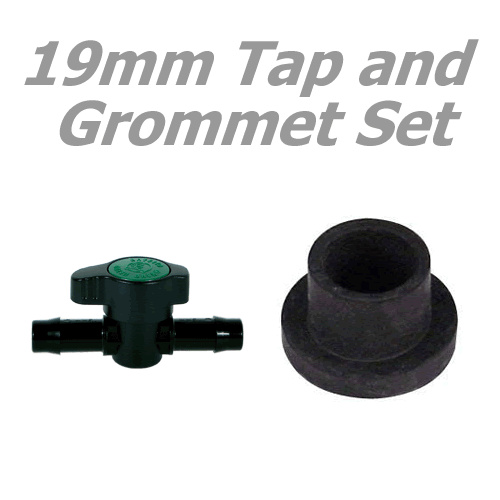 19MM INLINE TAP AND GROMMET PIPE FITTING COMBO SET PLUMBING VALVE 