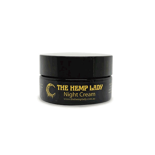 THE HEMP LADY NIGHT CREAM 50G WITH MIRON GLASS SAFE FACIAL AND NECK CREAM