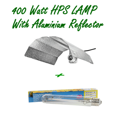 400W HPS HIGH PRESSURE SODIUM HYDROPONIC GROW LAMP AND ALUMINUM REFLECTOR