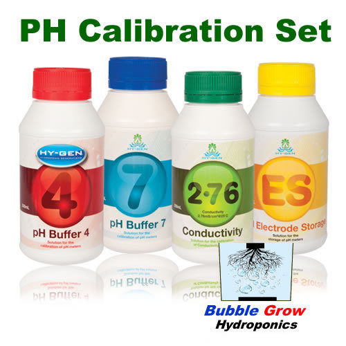 CALIBRATION SET - PH BUFFER 7 PH BUFFER 4 ELECTRODE STORAGE 2.7 COND 250ML HYGEN