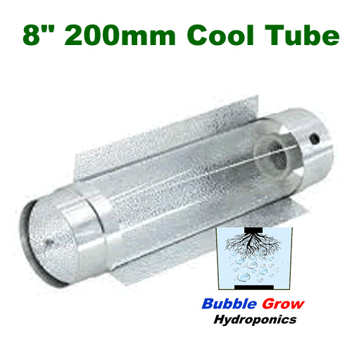 COOLTUBE 8" 200MM GROW TENT LIGHT REFLECTOR COOL TUBE ALUMINIUM ABOVE