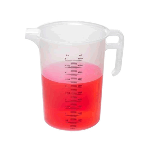 5L LARGE MEASURING CUP MLS AND LITRES MEASUREMENTS FOOD GRADE PLASTIC LIQUIDS