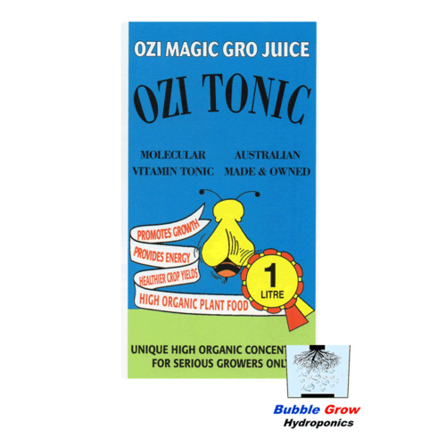 OZI TONIC 1L ORGANIC HYDROPONIC NUTRIENTS OZI MAGIC FLOWER BLOOM NUTRIENT
