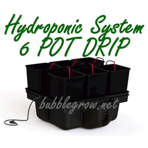 PLATINIUM HYDRO STAR 60 6 POT DRIP HYDROPONIC SYSTEM + WATERPUMP KIT GROWING PLA