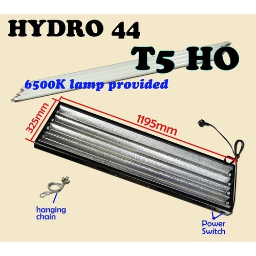 T5 4X54W 6400K (GROW) FLURO LIGHT + SERIAL PORT PROROGATION HYDROPONIC LIGHTING