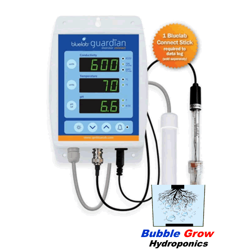 BLUELAB GUARDIAN MONITOR CONNECT SHOWS PH TEMPERATURE EC PPM TDS HYDROPONICS
